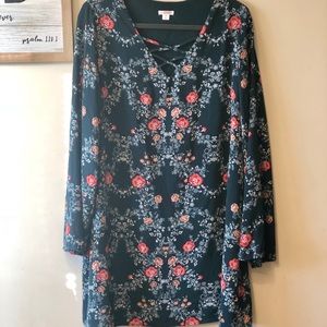 Xhilaration chiffon, floral dress